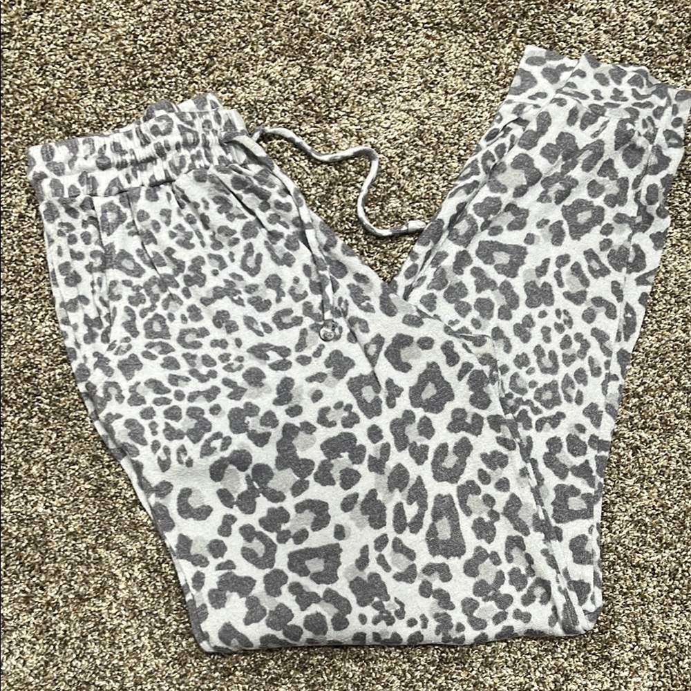Leopard Print Jogger Pants